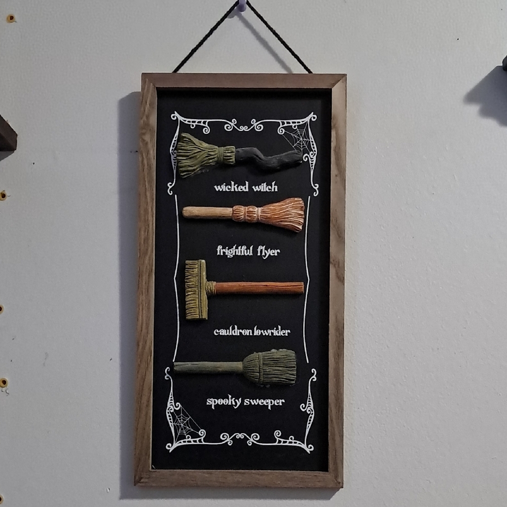 Witch Broom Wall Art Decor